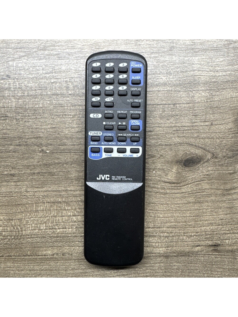 GENUINE JVC RM-RXQ1002 CD PORTABLE BOOMBOX AUDIO SYSTEM REMOTE - RC-QS11